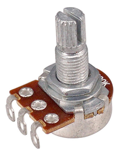 Kit De Potenciómetros Para Bajo Y Guitarra De Eje 3 Piezas