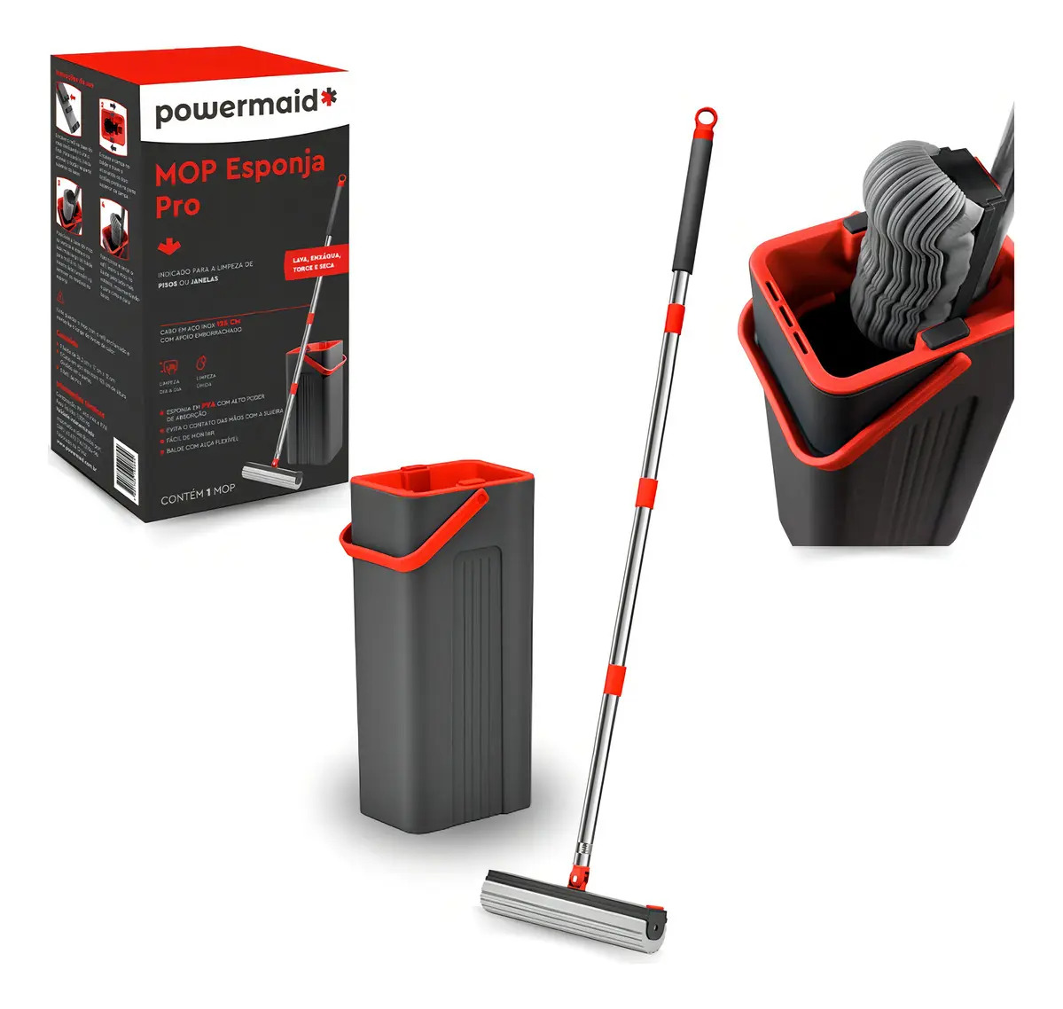 Mop Esponja Pro De Limpeza