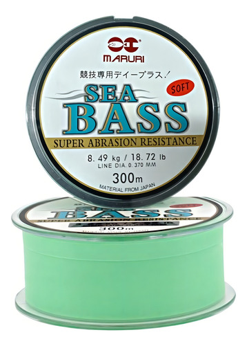 Lubina Super Linha Soft Maruri de nailon 0,37 mm C/ 300 metros