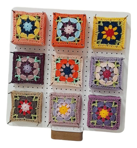Suporte De Blocagem Branco Para Square De CrochĂȘ