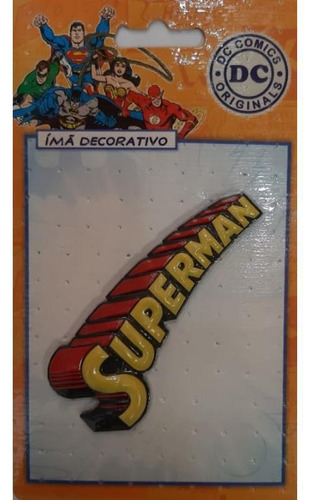 Imã Decorativo Relevo Dc Comics - Super Homem Logo