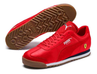 puma roma negro con rojo