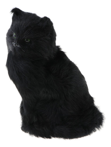 Juguete De Peluche Modelo Animal Gato Negro