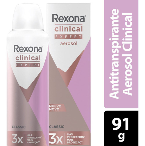 Desodorante Rexona Clinical Expert Classic Women Spray X 150