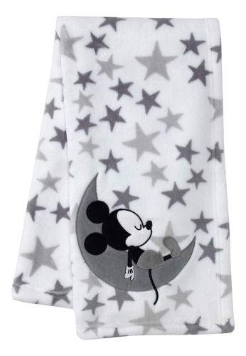 Lambs & Ivy Mickey Mouse - Manta Para Bebé, Color Blanco, 30