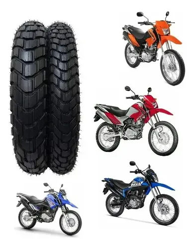 Par Pneu Moto Bros Xre Crosser Medidas