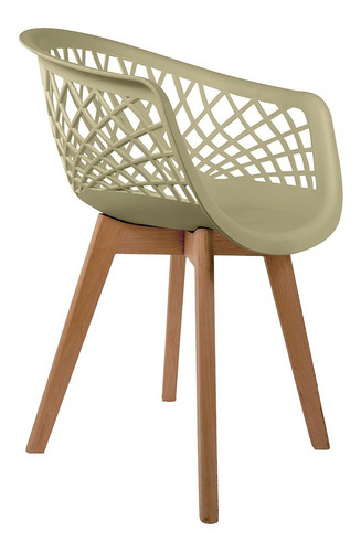Imagem 2 de 4 de 6.cadeira Web Cloe Clarice Sidera Base Wood - Artiluminacao