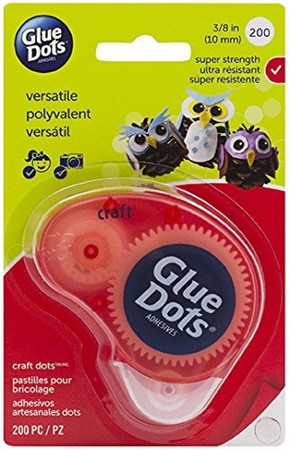 Glue Dots Permanente Dot N' Go Craft Dispensador Con 200 (0,