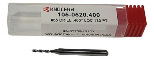 Broca Carburo Numerica # 55 (0.052) X 1/8  Kyocera