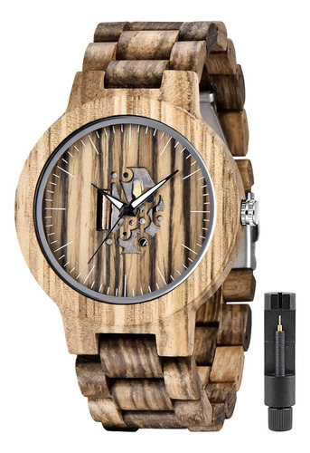 Relojes De Madera Para Hombre, Hechos A Mano, De Bambú, An.