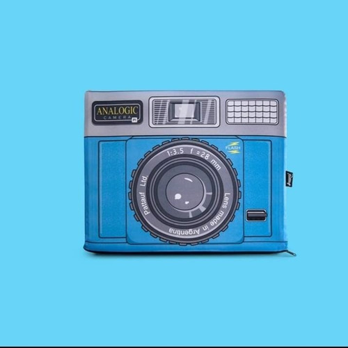 Puff Con Diseño Cámara Analógica Vintage Los Originales