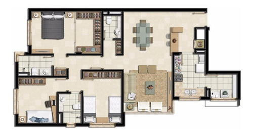 Apartamento Residencial Na Rua General Caldwell - 722