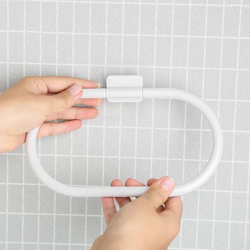 Anillo Portatoallas Autoadhesivo Para Cocina Y Baño