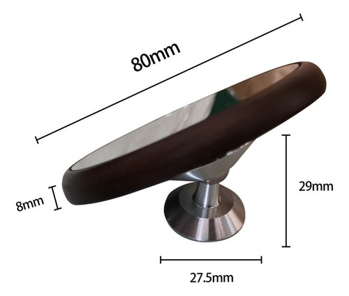 Espejo Portafiltro Espresso, Espejo De Observación De Nuez