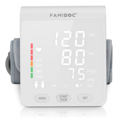 Famidoc Monitor De Presion Arterial Del Brazo Superior Con B