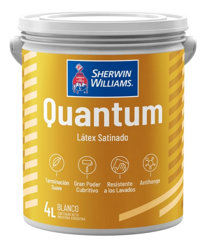 Quantum Latex Satinado Blanco X 4 Lts