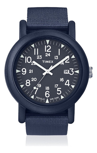 Timex Reloj Unisex De Cuarzo Con Esfera Analógica Azul Y Cor