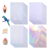 Comprar 80 Pcs Láminas Laminadas Holográficas Transparentes, Láminas