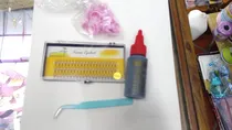 Comprar Kit De Pestañas Postiza Pega Salon Pro, 10 Anillos  + Pinza