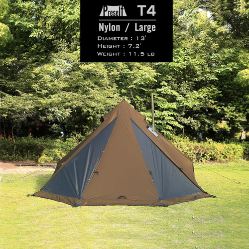 Tipi Tipi De 4 Temporada, Carpa Caliente Con Dosel, Habitaci