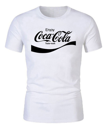 Camiseta De Algodón Para Hombre Con Estampado De Coca-cola D