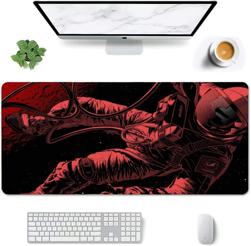 Mouse Pad Largo Artistico Astronauta Esqueleto 30x70cm