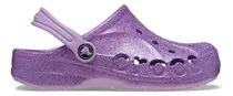 Comprar Sandalias Crocs Original Baya Glitter Lila Niños Comodos