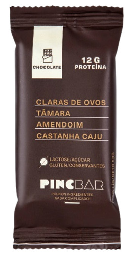 Pincbar barra de proteína chocolate sem açúcar 50gr