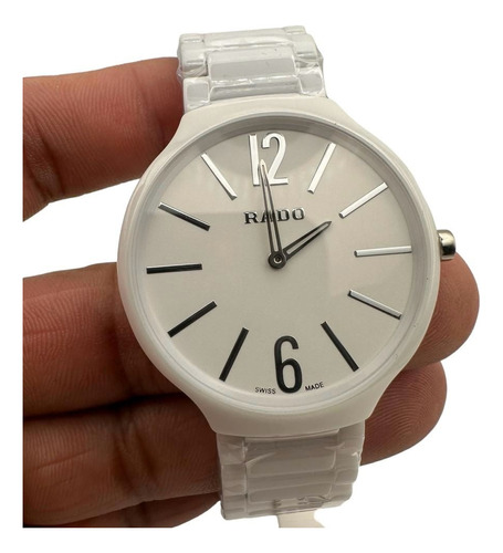 Reloj Premium Rado Ceramica Blanca Cuarzo Dama O Caballero (Reacondicionado)
