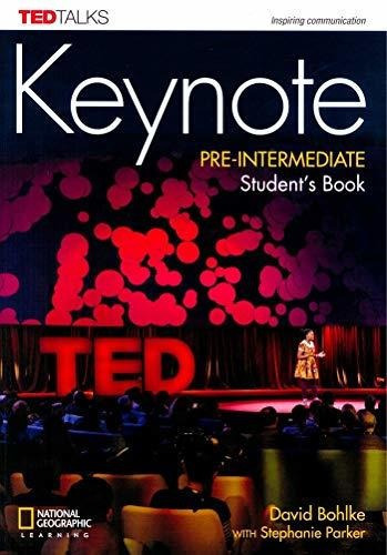 Keynote Pre-interm. - Student's Book + Dvd-rom, De Bohlke, David. Editorial National Geographic Learning, Tapa Blanda En Inglés Internacional, 2017