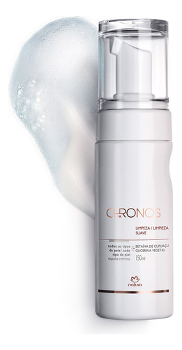 Espuma De Limpieza Facial Suave 150ml Chronos Natura