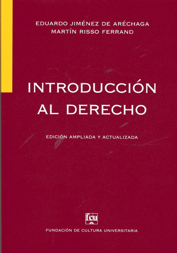 Libro: Introducción Al Derecho / Jiménez De Aréchaga