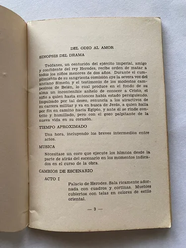 Del Odio Al Amor: Drama De Navidad. Francisco Ordoñez (Usado)