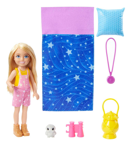 Muñeca Barbie Chelsea Día De Campamento Accesorios Mattel 