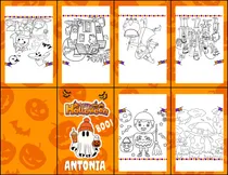Comprar Kit Imprimible Librito Para Colorear Hallowen +5 Imprimibles