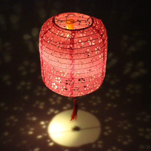 N 4 Faroles De Papel Con Luces Linternas Chinas