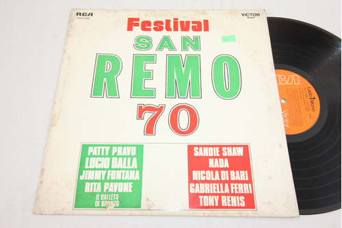 Vinilo San Remo 70 En Castellano 1970 Di Bari Pavone Dalla