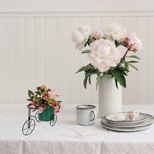 Soporte Para Flores Con Lentejuelas, Diseño De Cactus