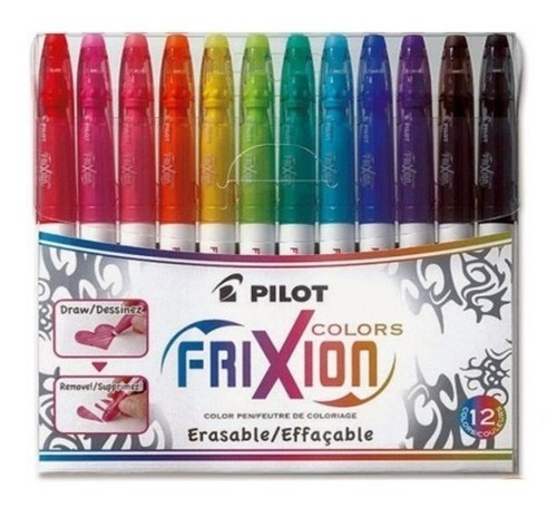 Fibras Pilot Frixion 12 Colores Marcadores Borrables