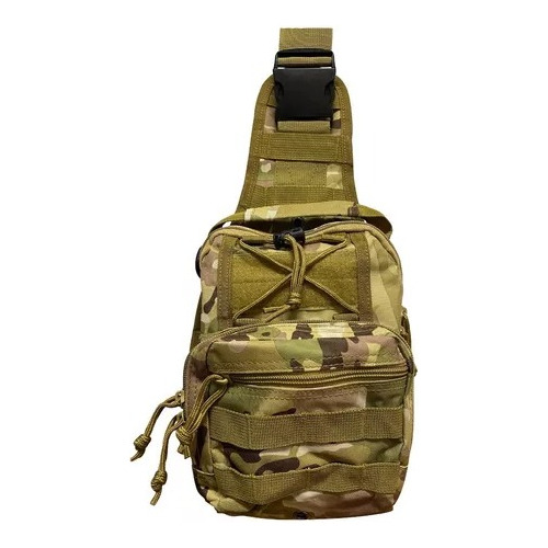 Morral Táctico Bolsillos Molle Cruzado Air Mesh Resiste Agua