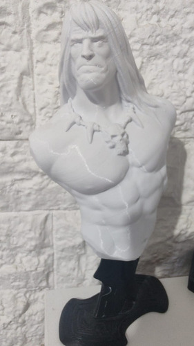 Conan El Barbaro Busto Impresion 3d (alto 24 Cm)
