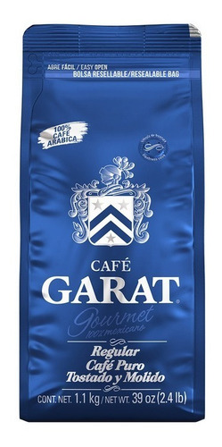 Garat Café Molido Gourmet Regular 100% Mexicano Paquete 1 Kg