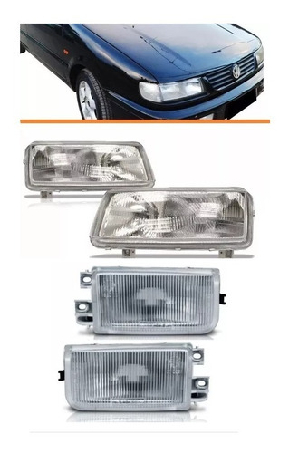 Kit Farol E Milhas Passat 93 94 95 96 Foco Duplo