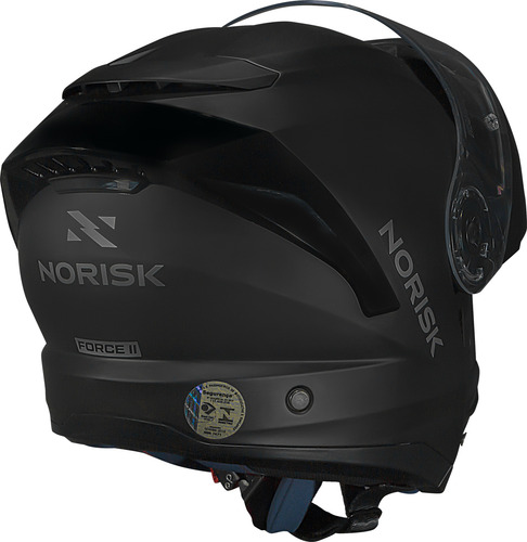 Capacete Norisk Force Ii 2 Preto Fosco Monocolor Robocop