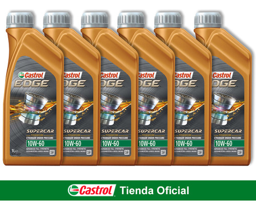 6lt Castrol Edge Supercar 10w60 Api-sn Acea E3/b4