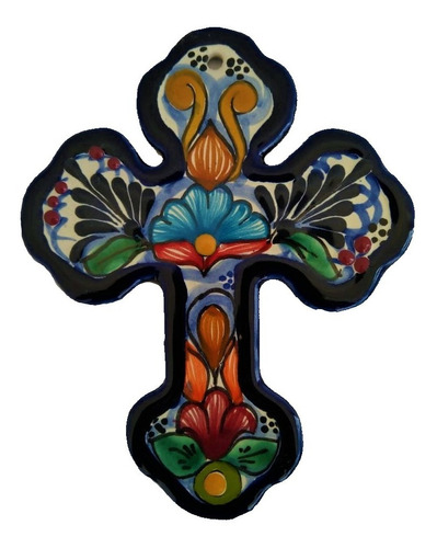 Cruces De 17cm Hechas De Talavera Premium 9pzas