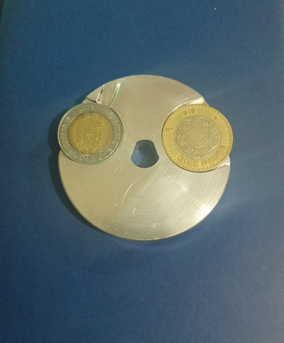 Disco Portamoneda De 10+5 Pesos Para Monedero Beaver