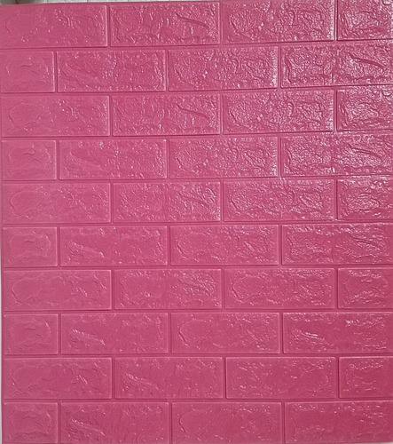 Revestimiento Pared Adhesivo Facil Colocacion Piedra Fucsia