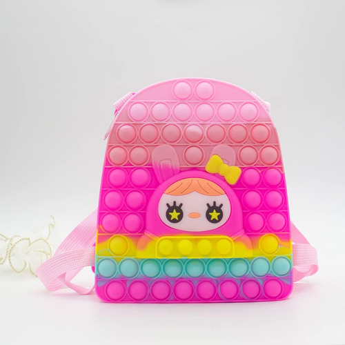 Mochila Nina Silicona Pop Bag - Rosa