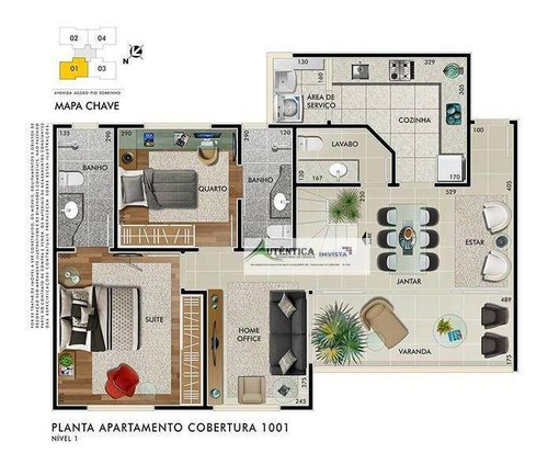 Imagem 1 de 11 de Cobertura Residencial À Venda, Buritis, Belo Horizonte. - Co0192